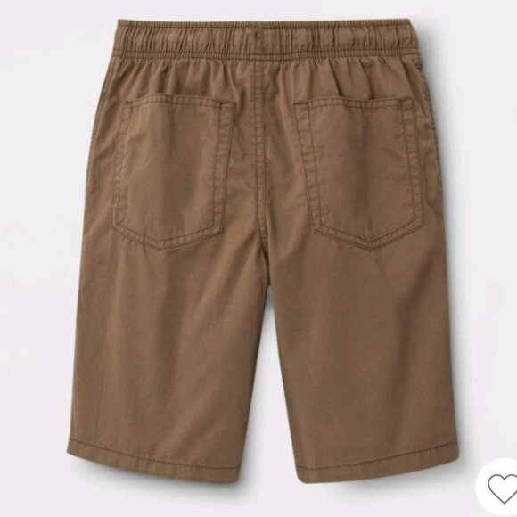 Cat & Jack™ - Boys' Pull-On Woven Shorts - Size: M (8/10) Dark Khaki - Picture 2 of 13